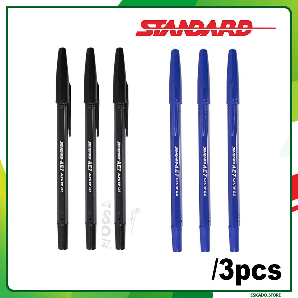 Ballpoint / Pulpen Standard AE7 isi 3 pcs