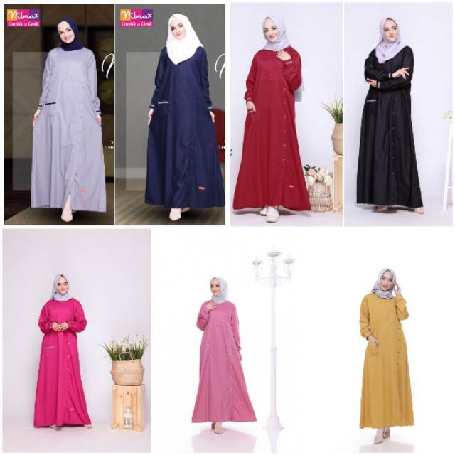 GAMIS NBC 01 PUTIH MAROON DLL ||  NIBRAS