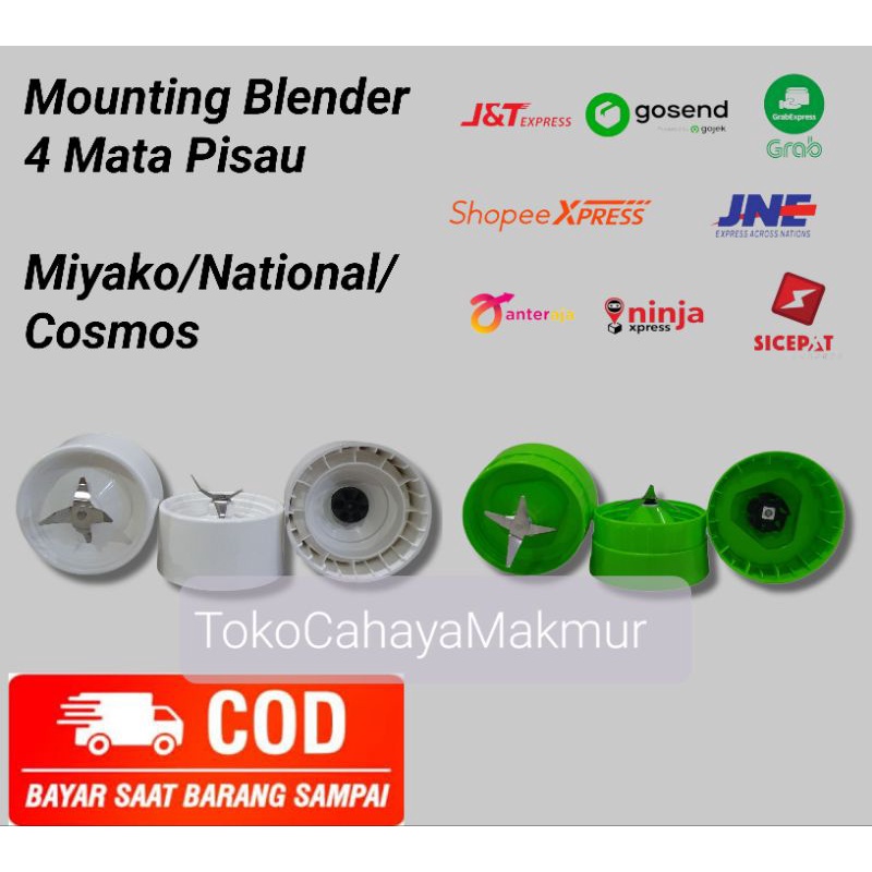 Mounting Blender / Tapak Blender 4 Mata Pisau Miyako, National, Cosmos