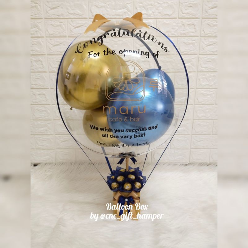 balon box / balon box ferero / buket balon / kado balon ferero