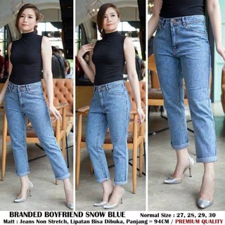 DF BAGGY JEANS CELANA  JEAN PLAIN BOYFRIEND  MURAH 