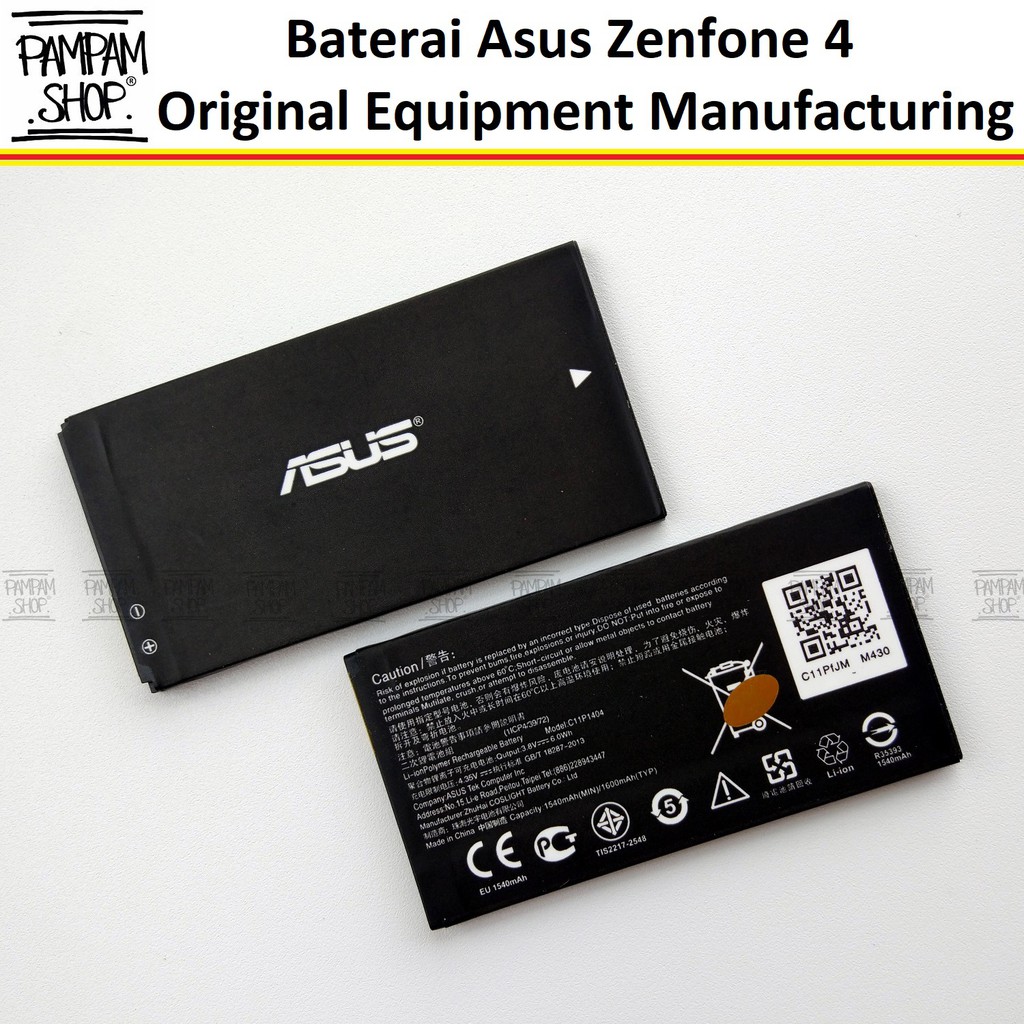 Baterai Asus Zenfone 4 A400CG T001 C11P1404 Original OEM Batrai Batre Battery HP Handphone Ori