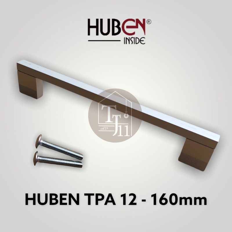 HANDLE HUBEN TPA 12-160mm / TARIKAN LACI LEMARI HUBEN TPA 12 - 160 MM KOMPLIT 1 SET + BAUT