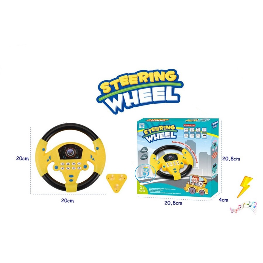 BRONSIS - Mainan Edukasi Anak Setir Setiran Mobil - Steering Wheel - Mainan Stir Anak-1