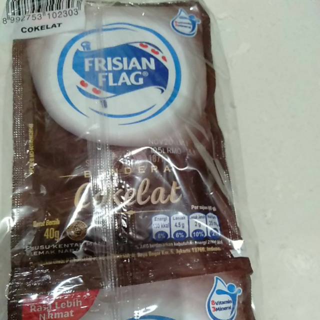 

Susu Frisian flag coklat renteng isi 6