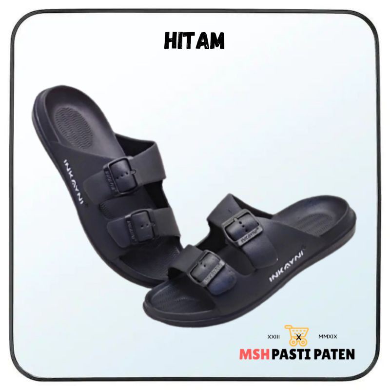 INKAYNI YK 6030 ukuran 39-44  Sandal selop gesper ban 2 bahan karet pria dewasa tahan air Sandal daily