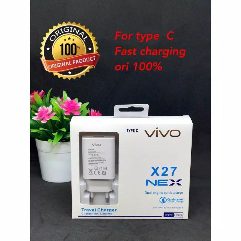 TRAVEL CHARGER VIVO X27 USB TYPE-C CASAN VIVO X27 FOR ANDROID TIPE C