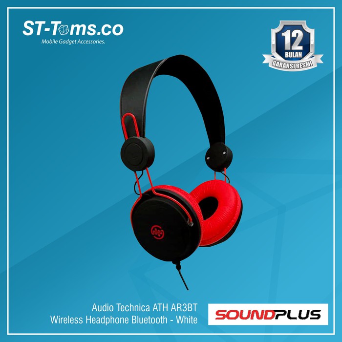 Soundplus Macaron Festive Headphone With Microphone - Black Red