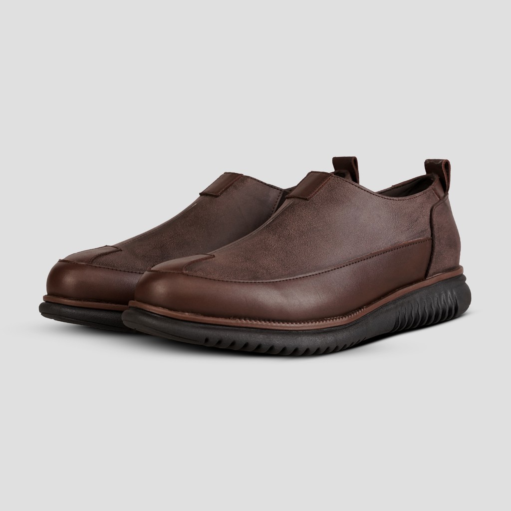 Sepatu Pria / Sepatu Kulit / Sepatu Formal / Sepatu Pantofel Malta 01 Brown
