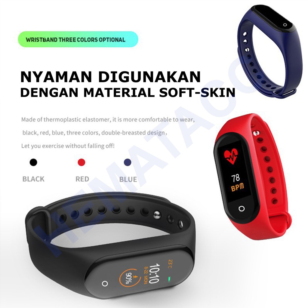 Smartwatch M7 / M6 / M5 Anti Air IP66 Jam Tangan Kesehatan &amp; Olahraga Hematacc