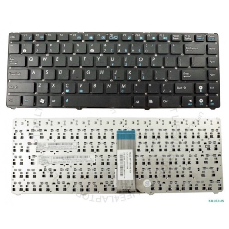 Keyboard Asus Eee PC 1215 1215B 1215N 1215P 1225B 1225C Series - Hitam