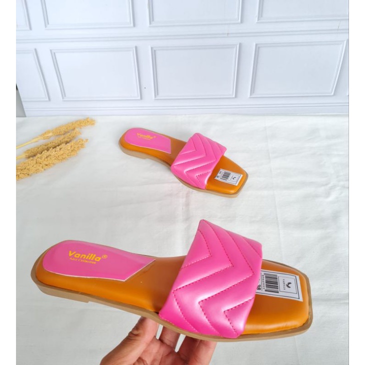 ABBUSHOES Rf 03 sendal plat shoes bocini 3cm