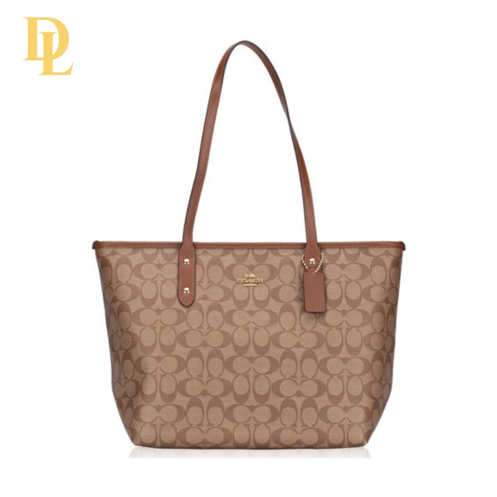 CITY ZIP TOTE IN SIGNATURE ( COACH F58292)