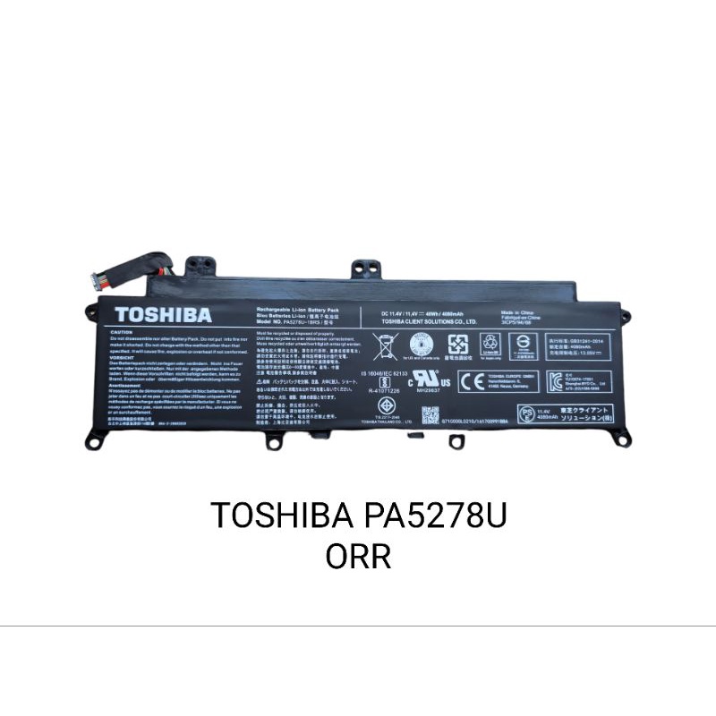 BATERY Toshiba PA5278U ORR