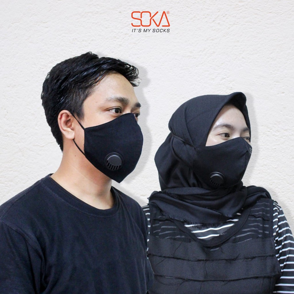 Soka Masker Kain - Masker Soka Anti Bacteria dan Air Flow