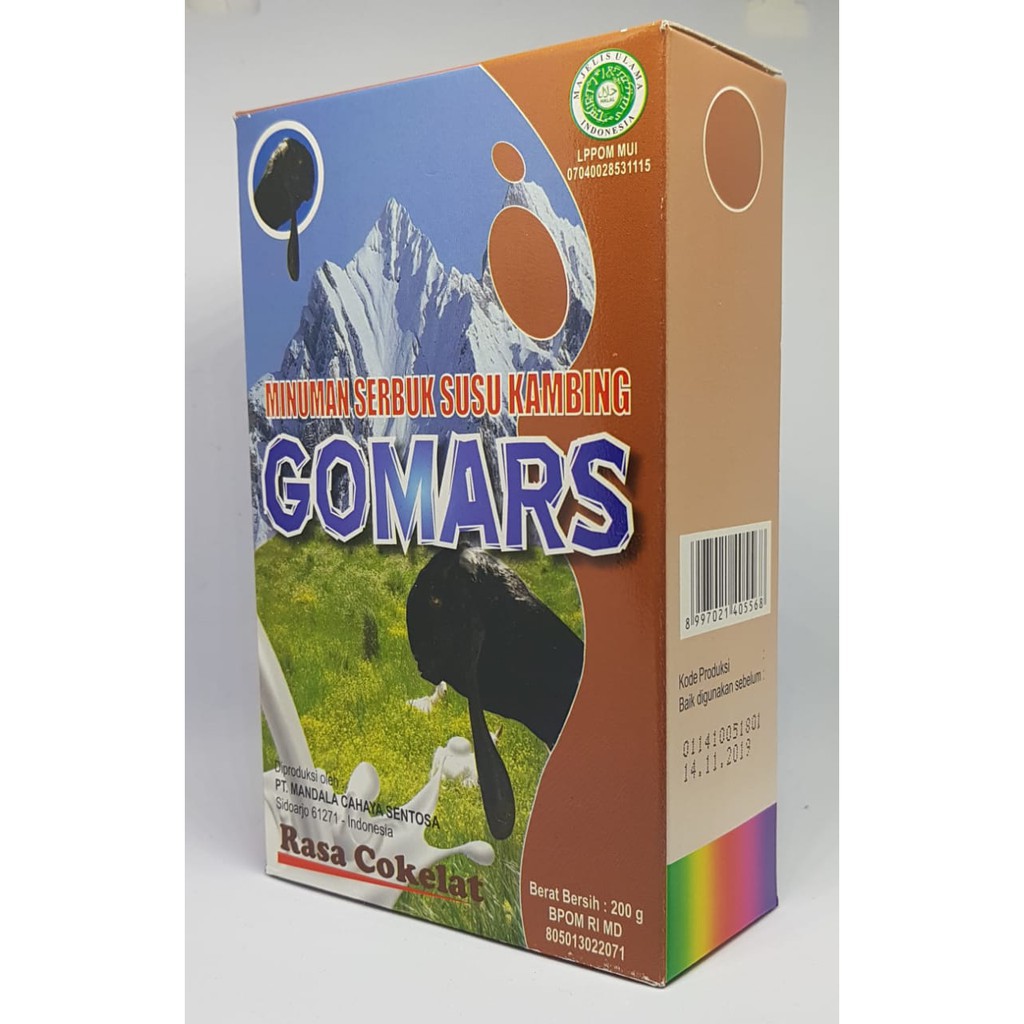 

Susu kambing Etawa Gomars rasa coklat