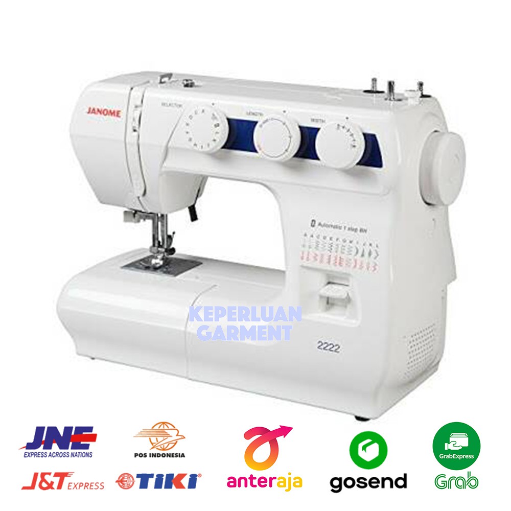 Mesin Jahit JANOME 2222 Portable & Multifungsi