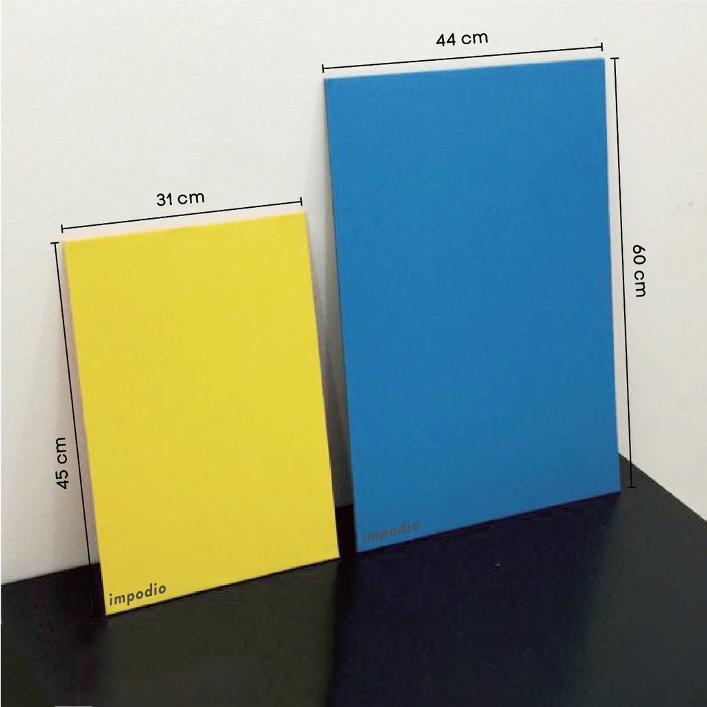 Jual IMPODIO HardBoard Background warna polos 2 sisi Ukuran 80 x 60cm