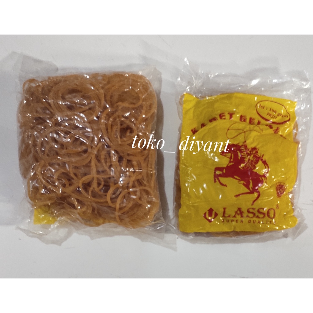 KARET GELANG KUNING LASSO 100 GRAM