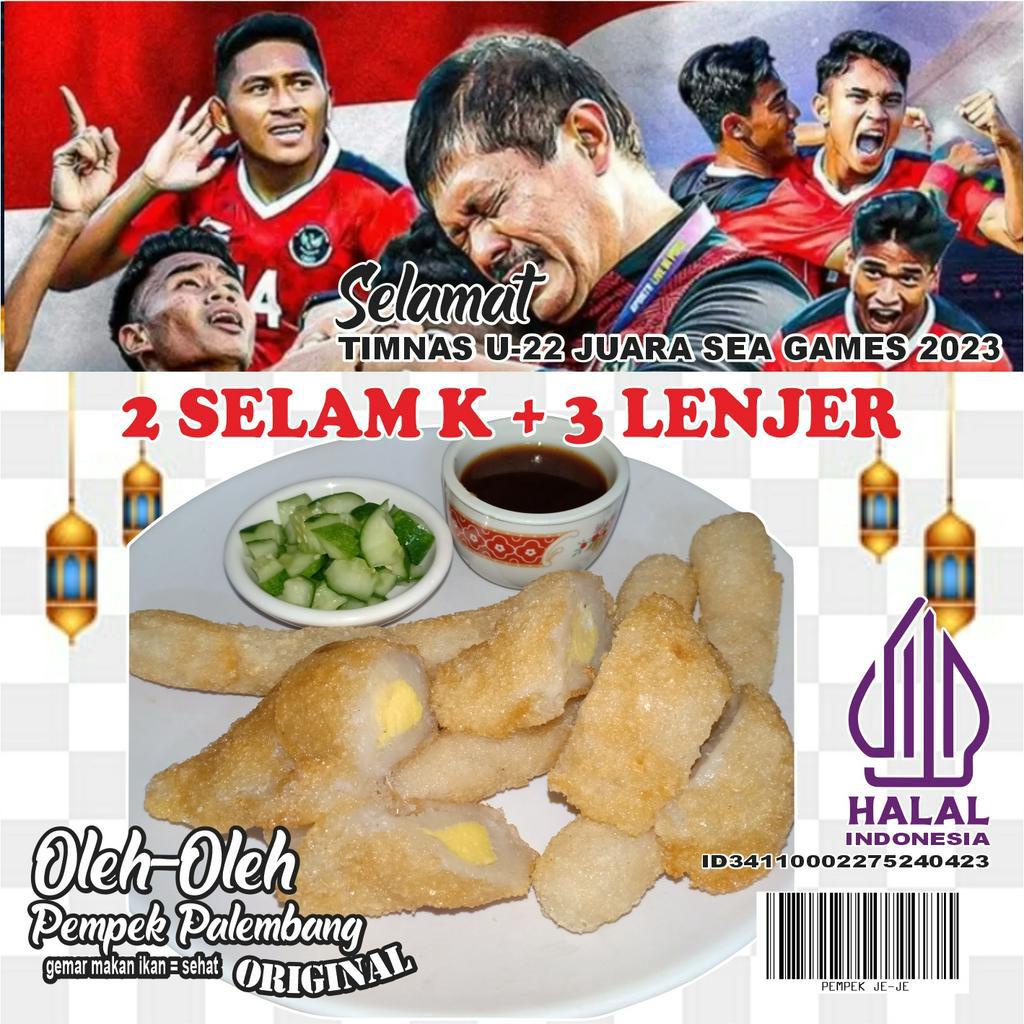 

PEMPEK 2 SELAM K + 3 LENJER, KUAH PEDAS