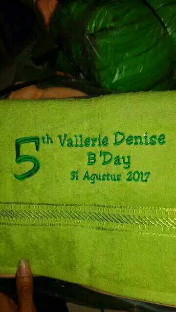 Handuk custom bordir satuan