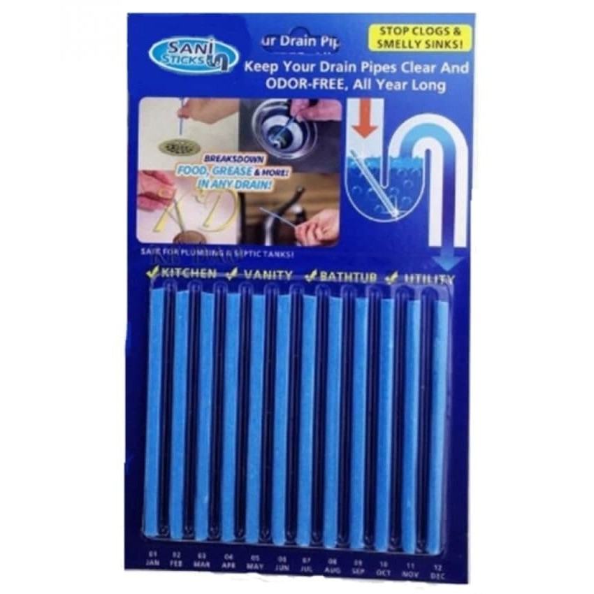 Sani stick drain utk WC stik pewangi penghilang bau pembersih pipa air