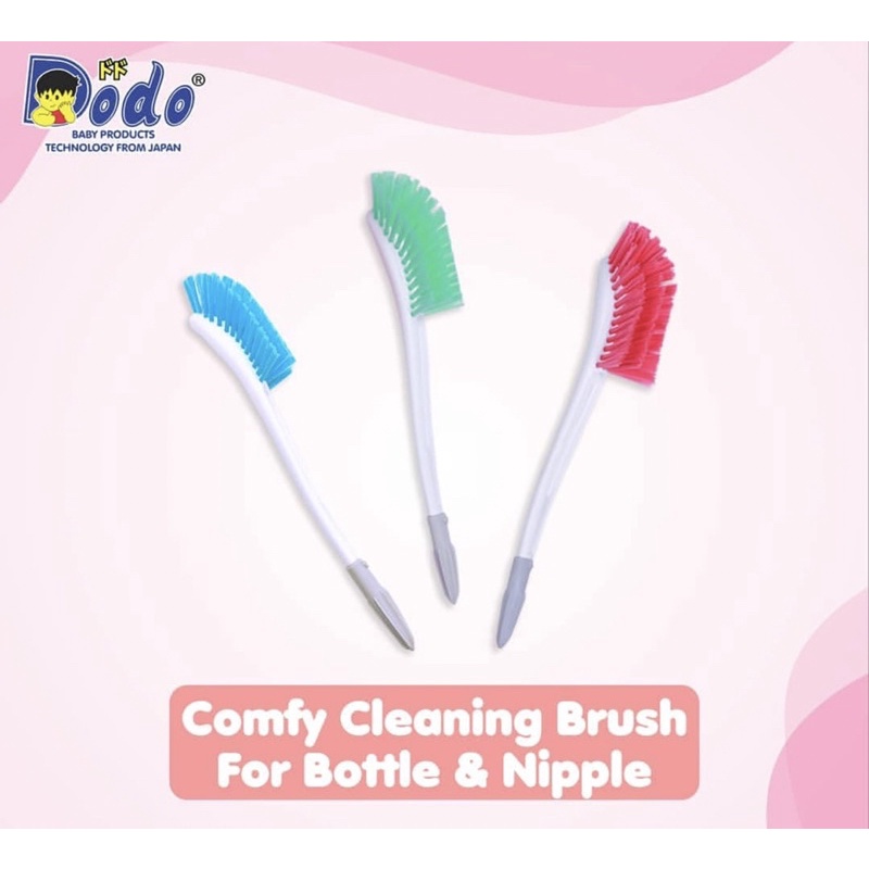 Dodo Comfy Cleaning Brush For Bottle &amp; Nipple - Sikat botol