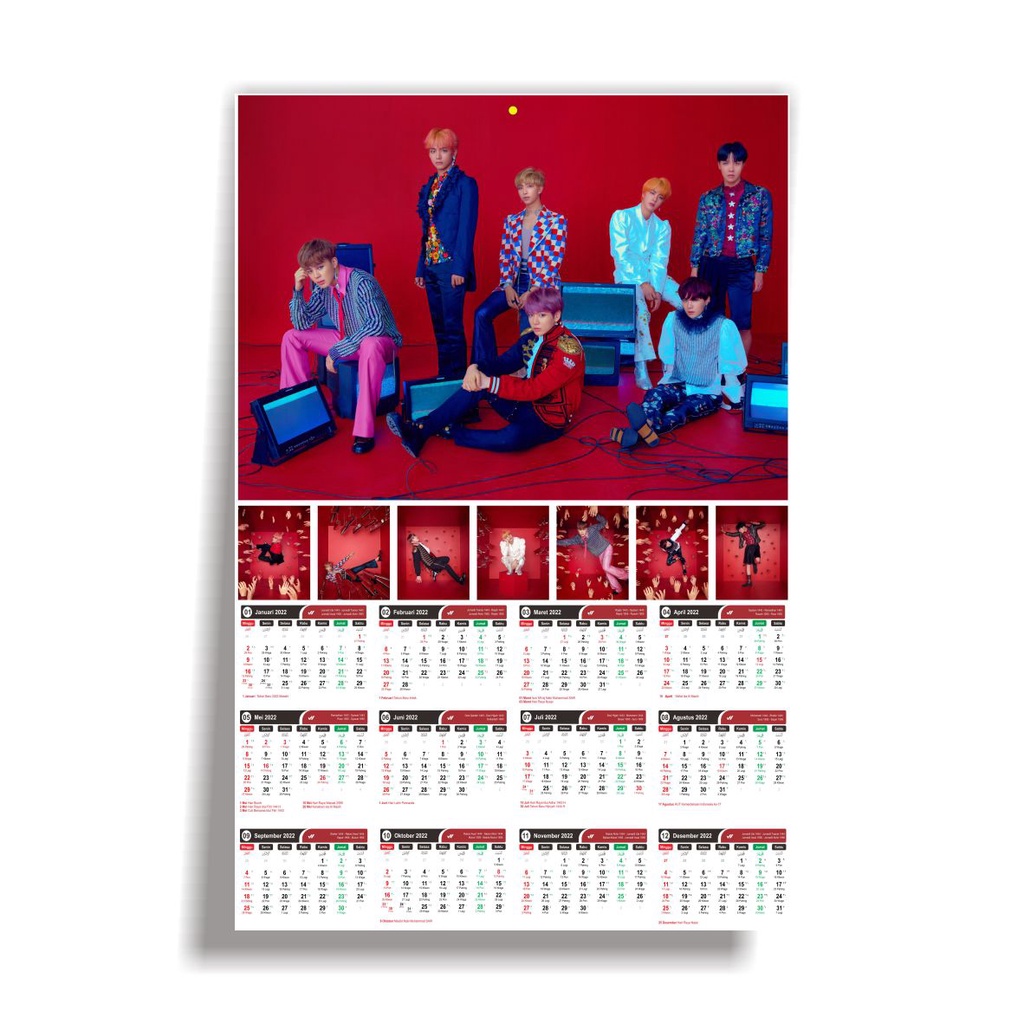 (READY STOCK) KALENDER 2023 - BTS ANSWER - KALENDER KPOP MURAH UNOFFICIAL