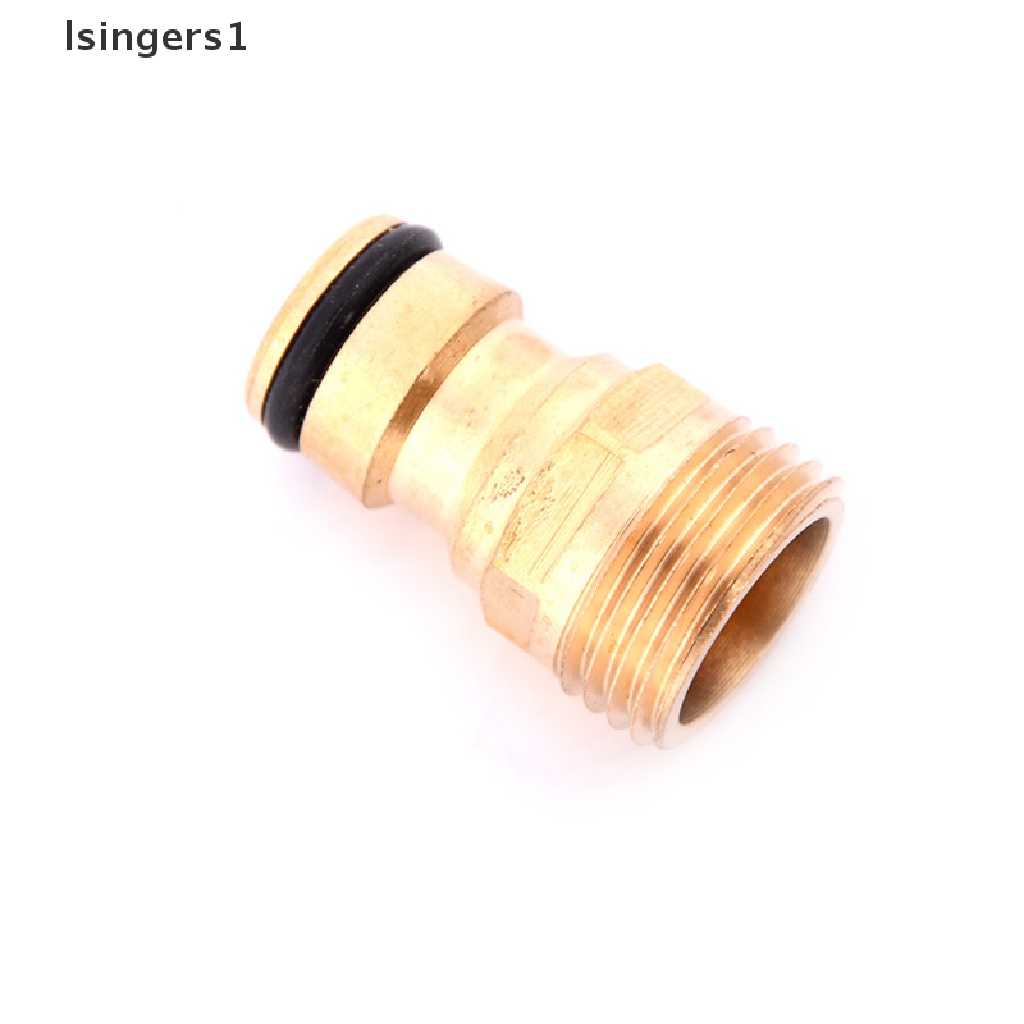 (lsingers1) Adaptor Konektor Selang Air 1 / 2 &quot;Bahan Kuningan Untuk Taman