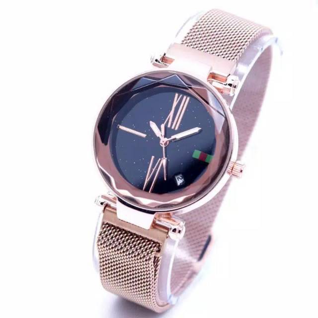 Promo Sale Jam Tangan Wanita Magnet Murah Tanggal Aktif A124