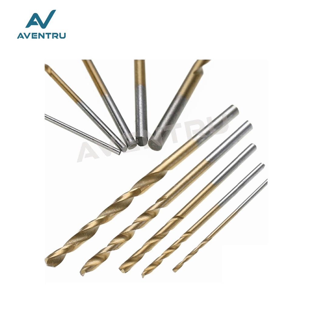 Mata Bor Besi Drill Bits Set Steel Titanium 50pcs
