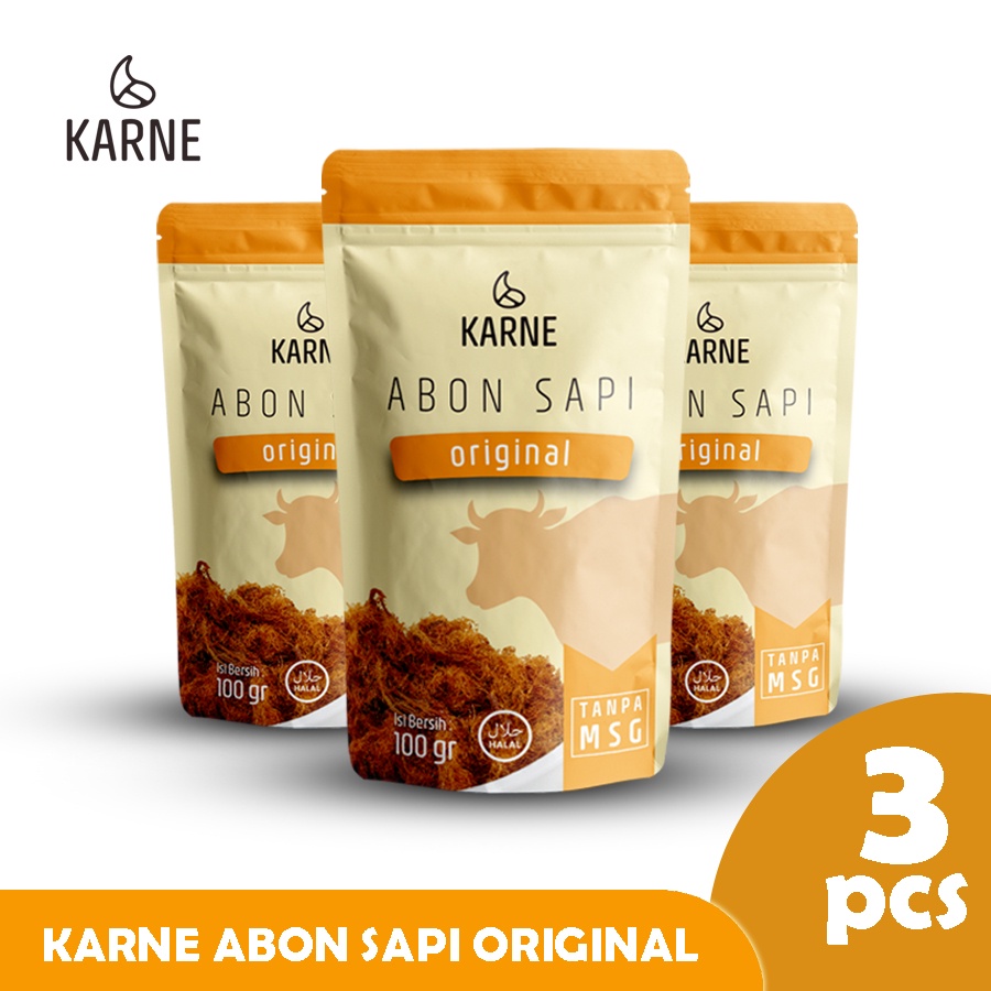 

Abon Sapi Original Karne Paket 3pcs 100gram