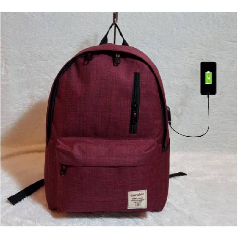 Durablebags Tas Pria Tas Ransel punggung tas sekolah Ransel Laptop