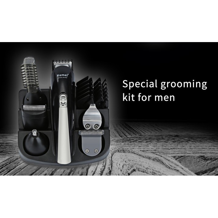 KEMEI KM-600 6 In 1 Electric Hair Trimmer Rechargeable Electric Beard Shaver Razor