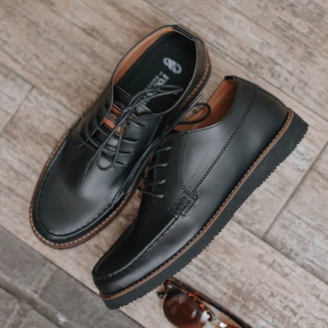 COSTA BLACK |ManNeedMe x FSTP| Sepatu Pantofel Pria Semi-Boots Formal