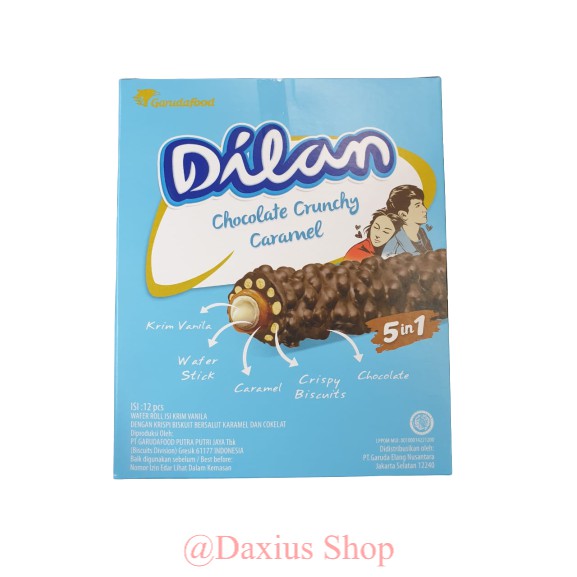 

Dilan Chocolate Crunchy Caramel 5 in 1 Box Isi 12x24gr