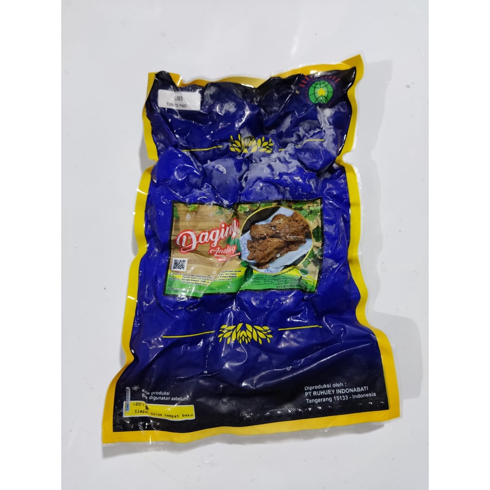 

Ruhuey Daging Analog dengan Jamur | Daging Vegan Vegetarian 1kg