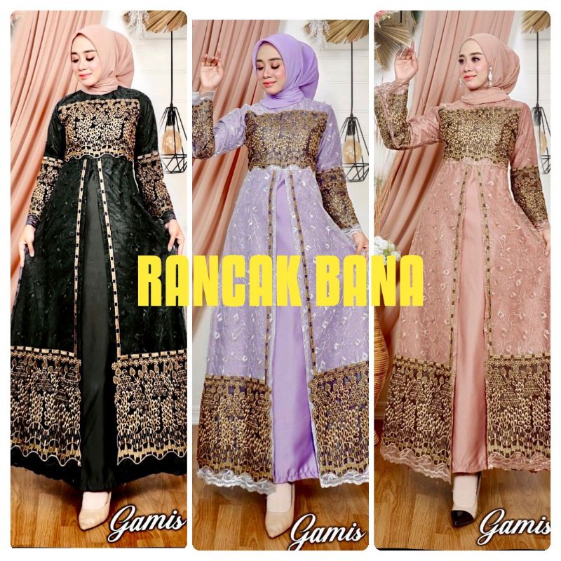 GAMIS BORDIR MEWAH,DRES PESTA,DRES MUSLIM,BAJU BESAN,BAJU PESTA,PAKAIAN WANITA MUSLIM,FASHION WANITA