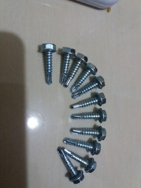 Baut Mur 6x70 Mm Kuning Putih