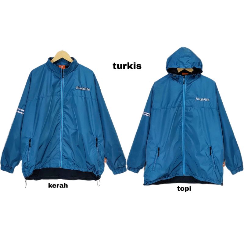 Jaket Olahraga/OUTDOOR/UNISEX/ld 120-130-150/parasut @didas/JUMBO