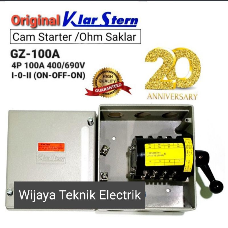 Cam Starter Saklar 4P 4 PHHASE GZ100A