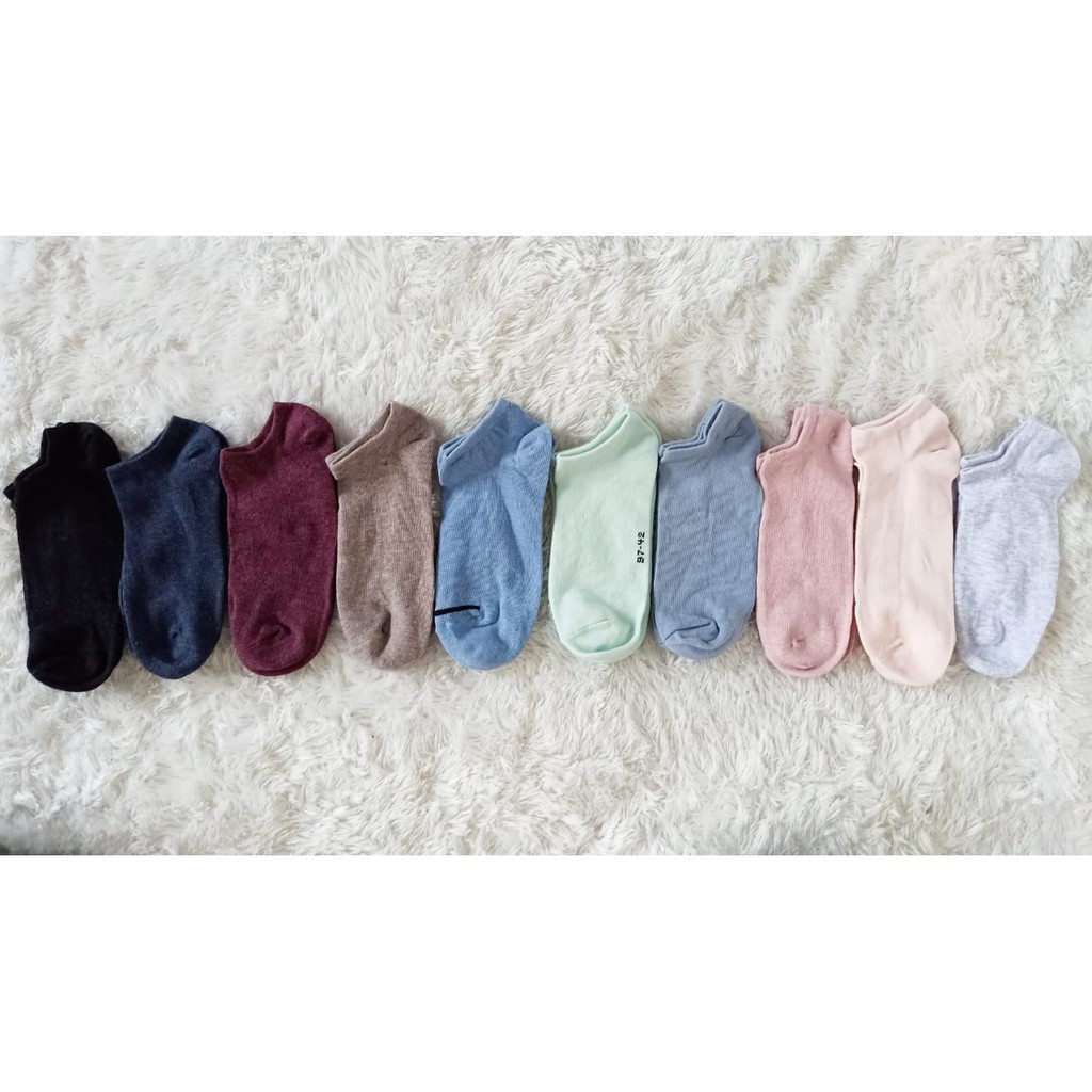 Kaos Kaki Pendek Warna / Kaos Kaki Semata Kaki / Kaos Kaki Cute / Kaos Kaki Polos (fs)