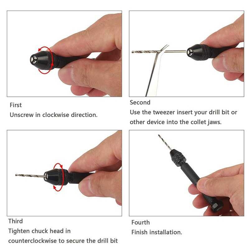 Bor Tangan Manual HSS Twist Drills  25 Mata Bor Mini HIAIM