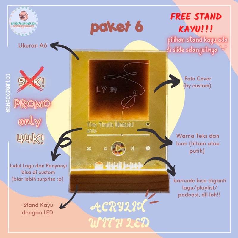 

(Paket 6) Hampers/giftbox/acrylic wisuda, ulang tahun, anniversary, dll.