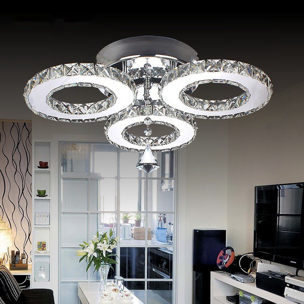  Lampu  Hias  Gantung  Modern Crystal Led Ceiling Light 