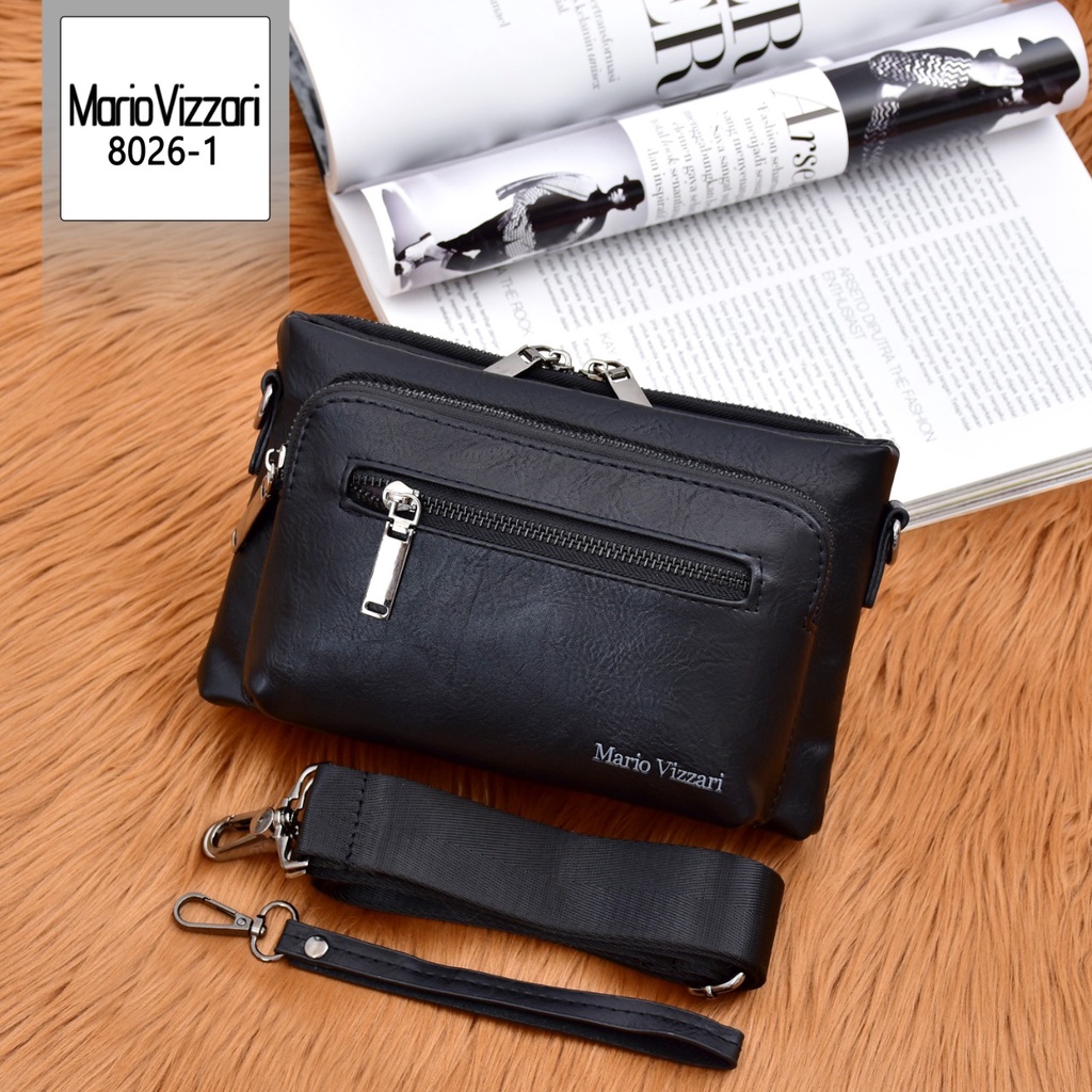 Tas Clutch Pria Kulit Mario Vizzari  8026-1 (RAMBO)