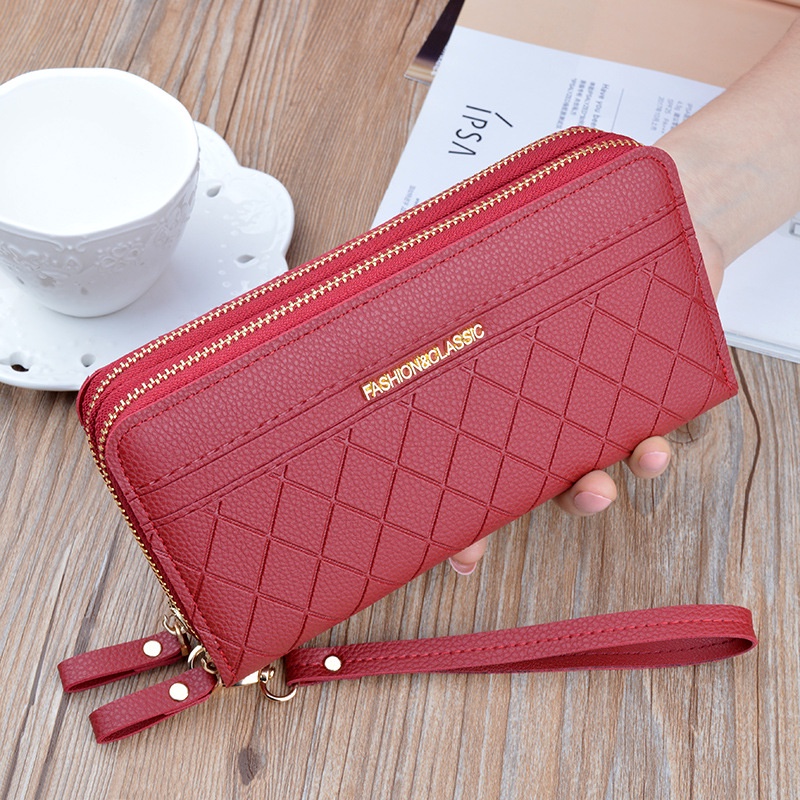 JX 639 Dompet Panjang Wanita Double Layer Terbaru - Dompet Import Wanita - Dompet Pesta Cantik - Dompet Kualitas Premium -BOSTANTEN -Dompet wanita terkini- Dompet wanita terbaru - Dompet wanita viral ORI