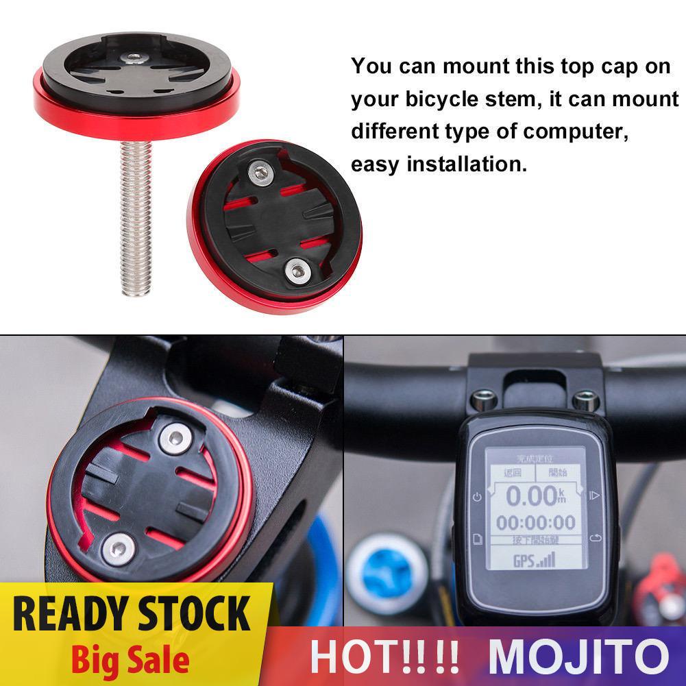 MOJITO MTB Road Bike Computer Holder Stem Top Cap Stopwatch GPS Speedometer Mount