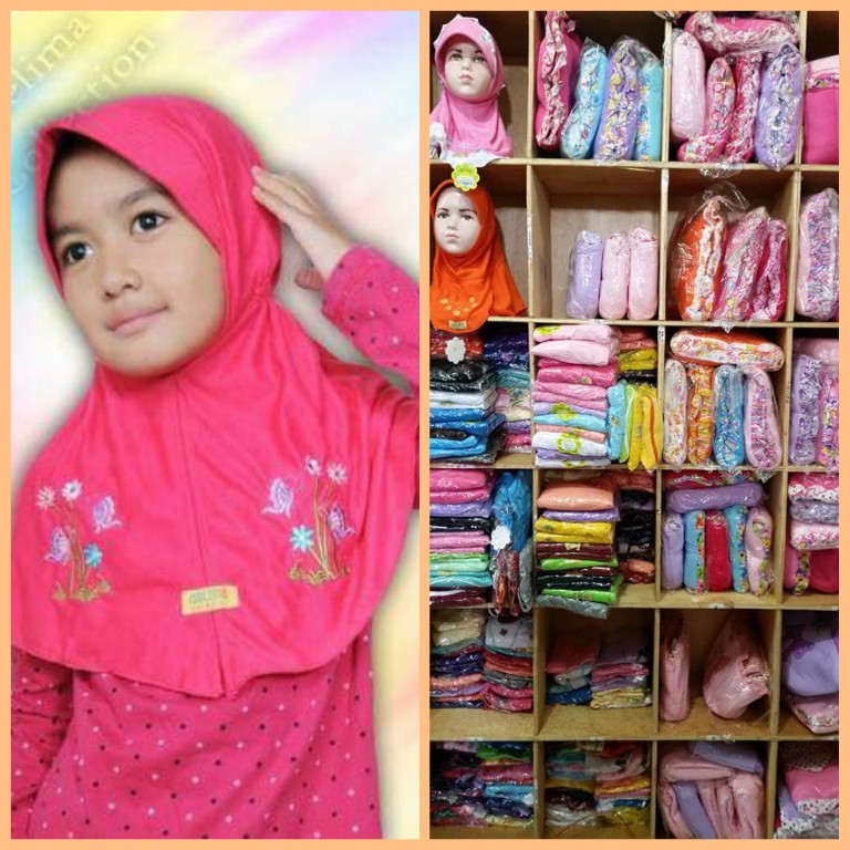 Jilbab  delima, jilbab anak delima  No 4  Premium Asli ORi