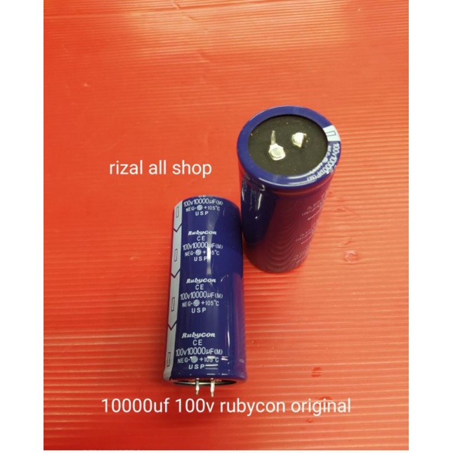 Elco 10000uf 100v rubycon original (per buah)